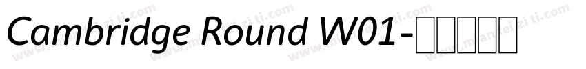 Cambridge Round W01字体转换